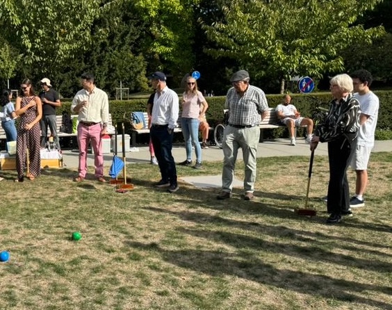 Sunday 27 September 2026, at 14h30: ‘Croquet in the City’ followed by optional meal at a nearby Italian restaurant